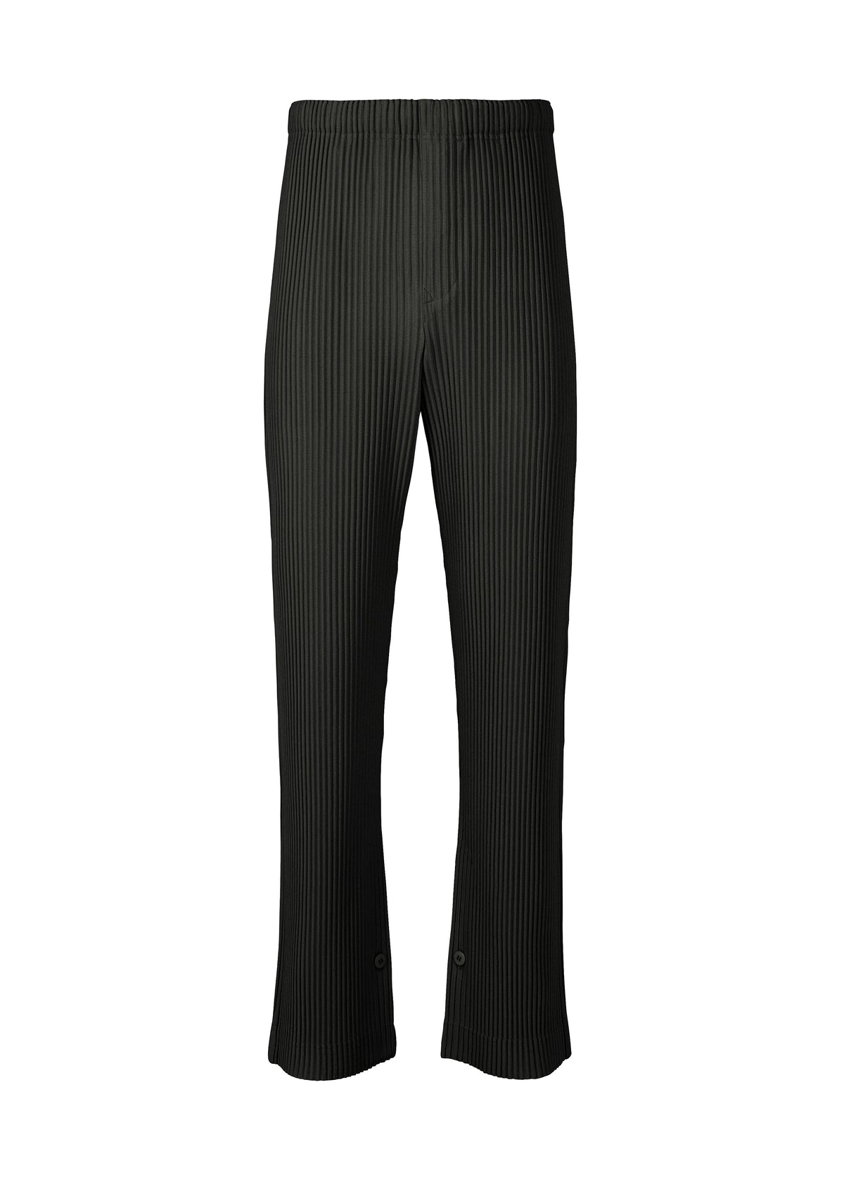 A product shot of the HOMME PLISSÉ ISSEY MIYAKE PLEATS BOTTOMS 1 trousers in black (15).