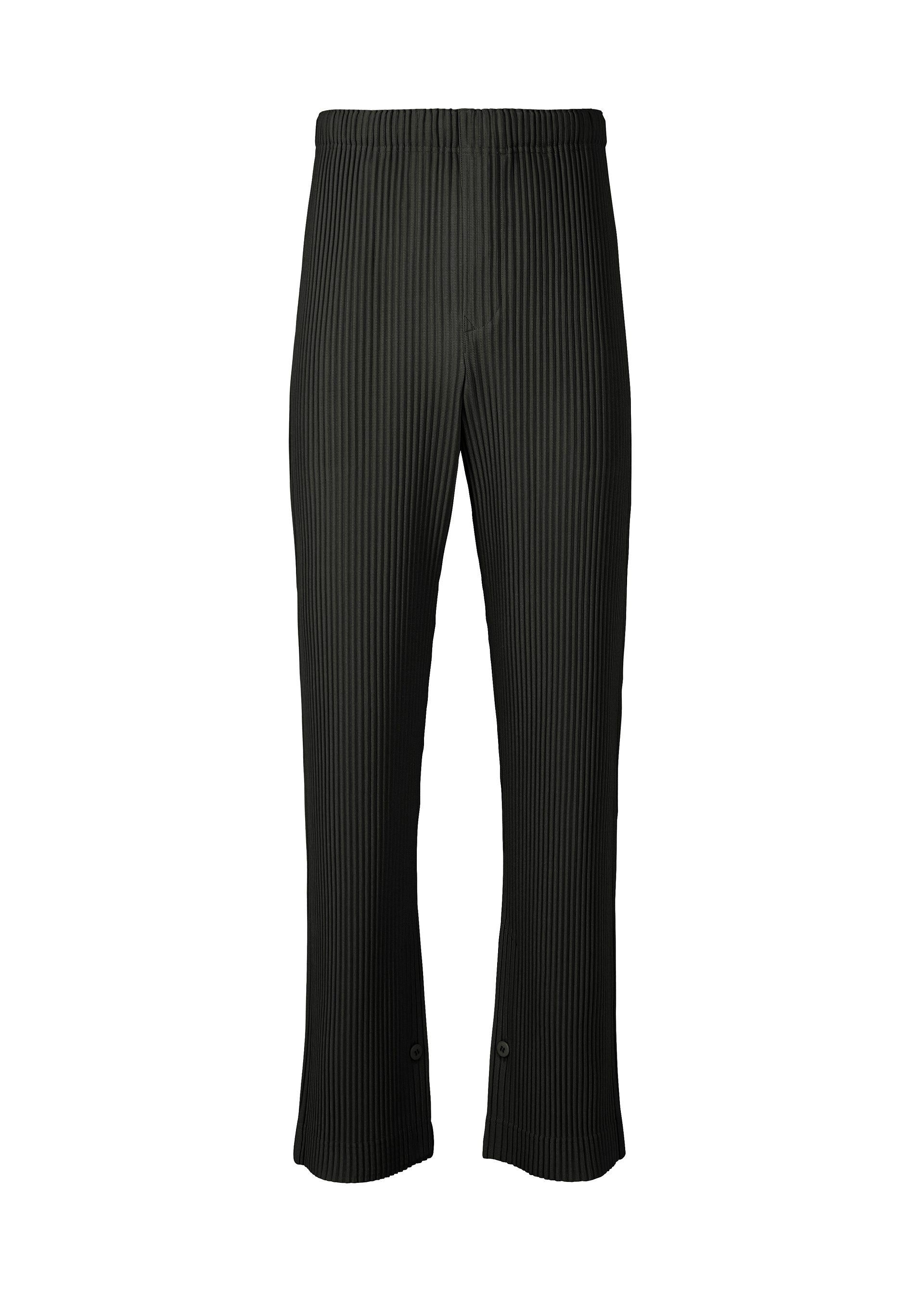 A product shot of the HOMME PLISSÉ ISSEY MIYAKE PLEATS BOTTOMS 1 trousers in black (15).