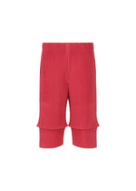 A detail shot of the Homme Plisse Issey Miyake PLEATS BOTTOMS 2 trousers.