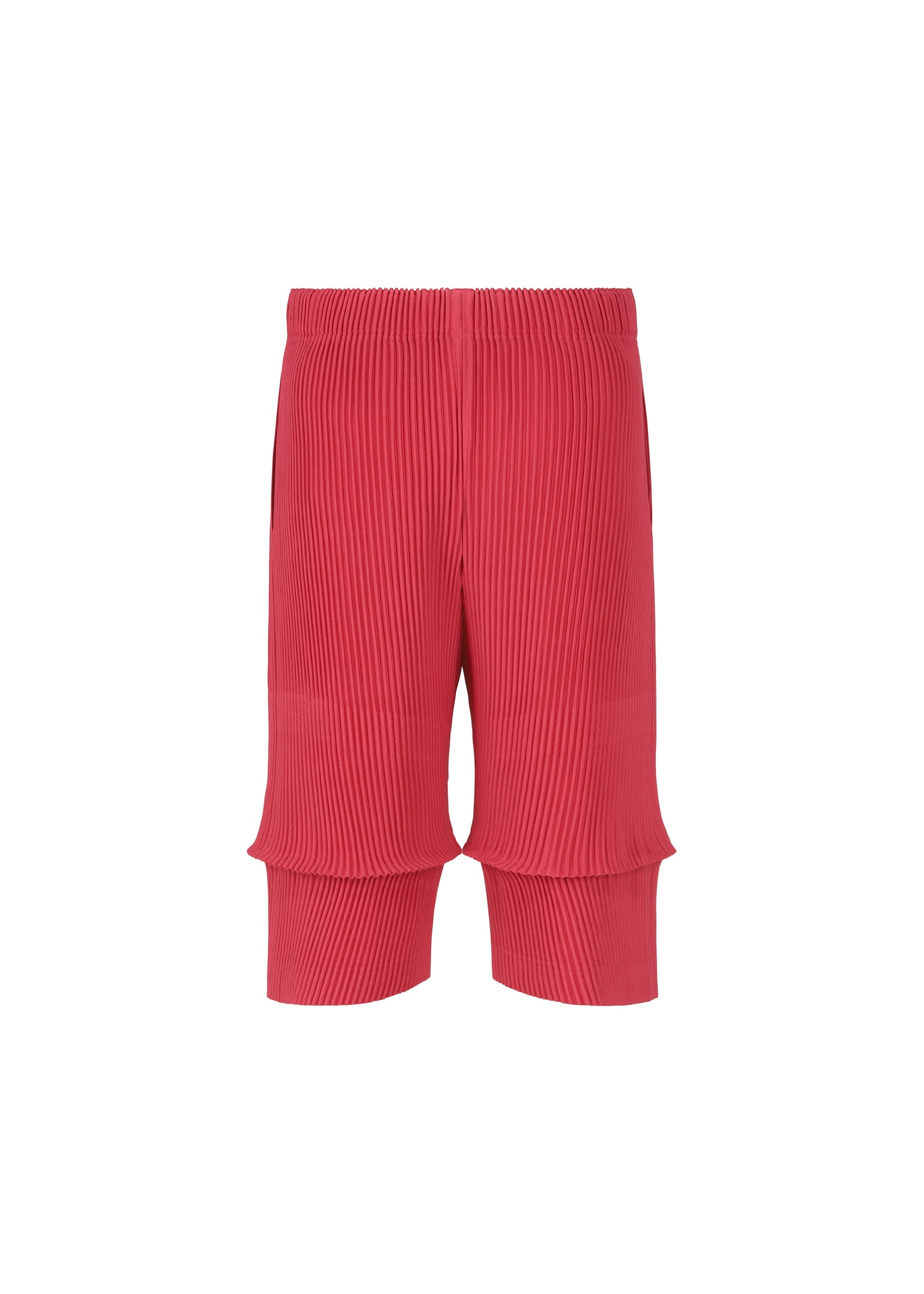 A detail shot of the Homme Plisse Issey Miyake PLEATS BOTTOMS 2 trousers.