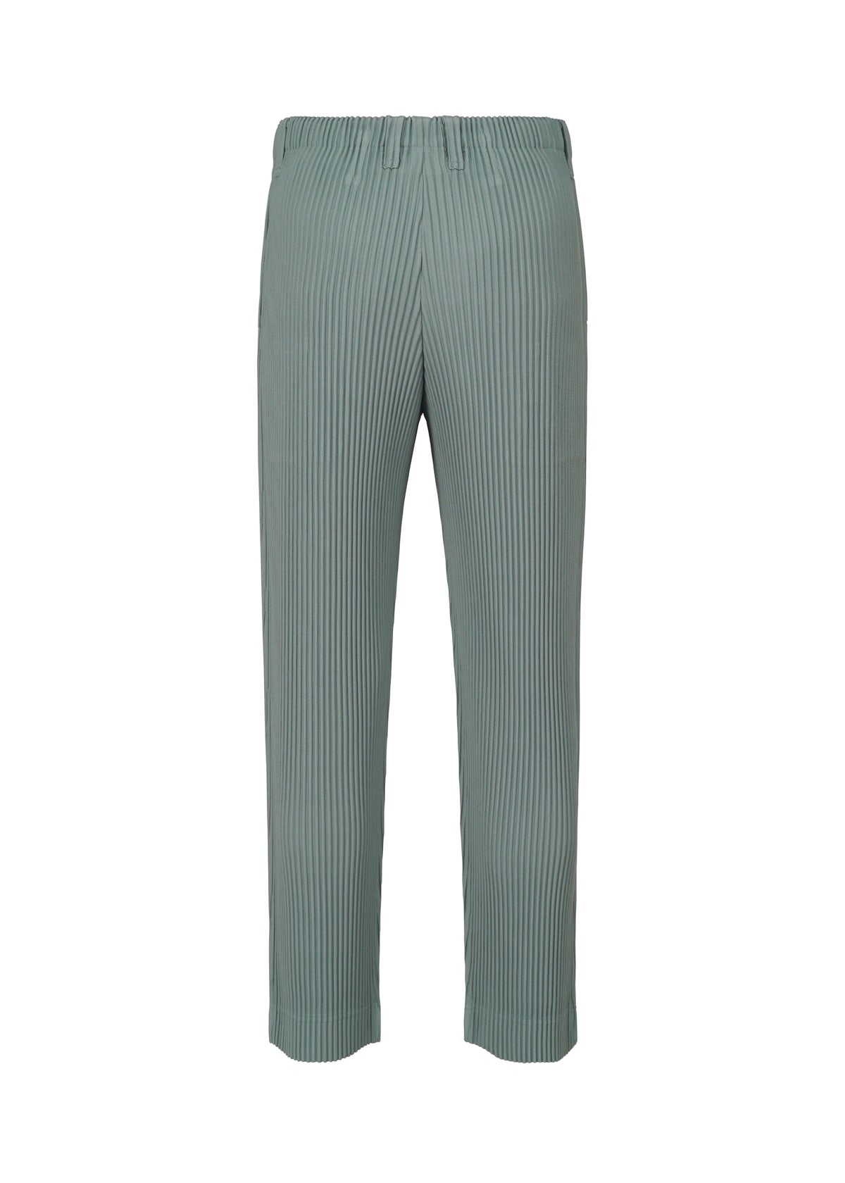 A detail shot of the Homme Plisse Issey Miyake TAILORED PLEATS 1 trousers.