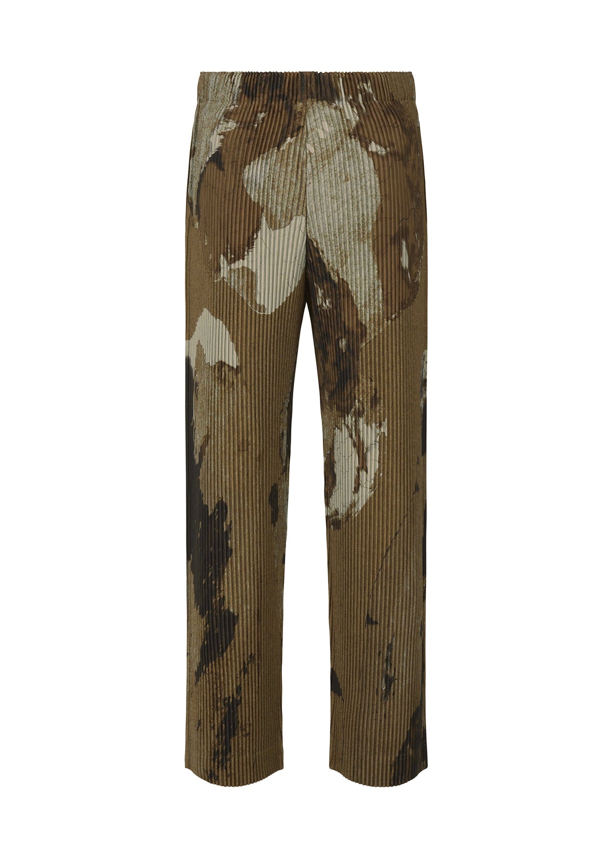 A detail shot of the Homme Plisse Issey Miyake PAINTED STONE trousers.