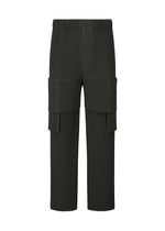 A product shot of the HOMME PLISSÉ ISSEY MIYAKE MULTI POCKET trousers in coke grey (13).