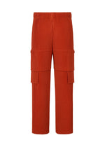 A detail shot of the HOMME PLISSÉ ISSEY MIYAKE MULTI POCKET trousers.