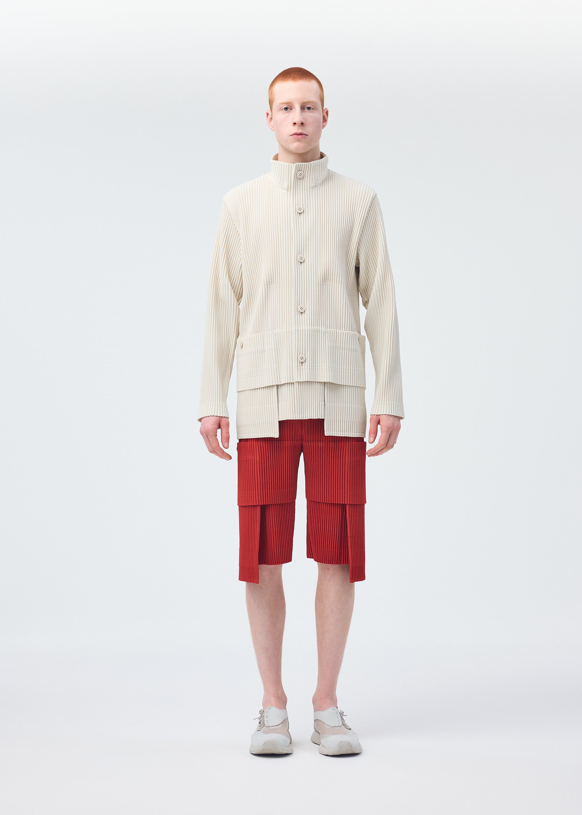 希少⭐️90s issey miyake odd on Leather Jorts MULTI-POCKET Trousers Coke Grey – ISSEY MIYAKE EU