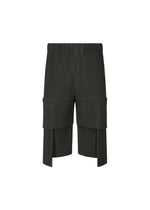 A product shot of the HOMME PLISSÉ ISSEY MIYAKE MULTI POCKET trousers in coke grey (13).