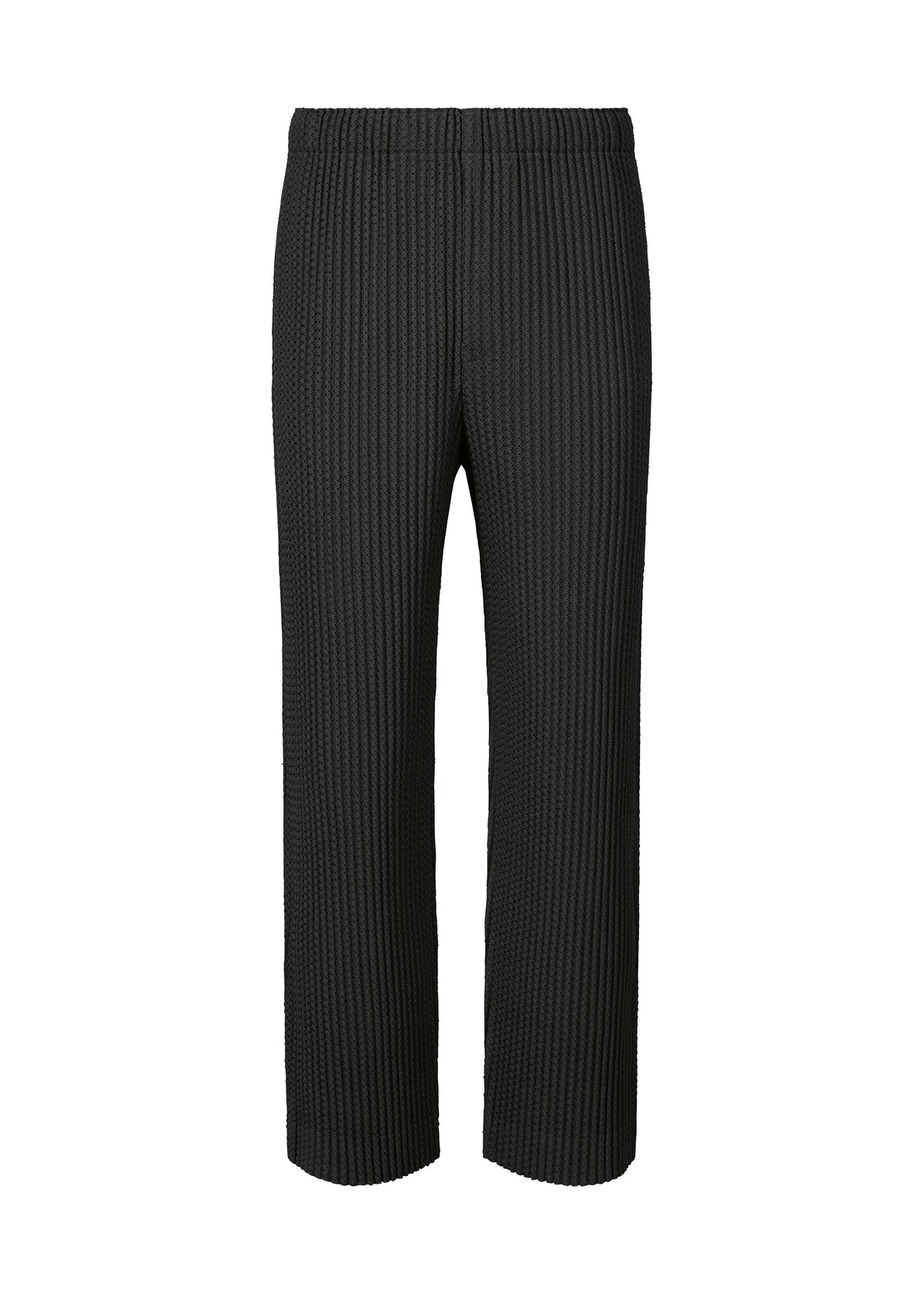 A product shot of the Homme Plisse Issey Miyake WICKERWORK MESH trousers in .