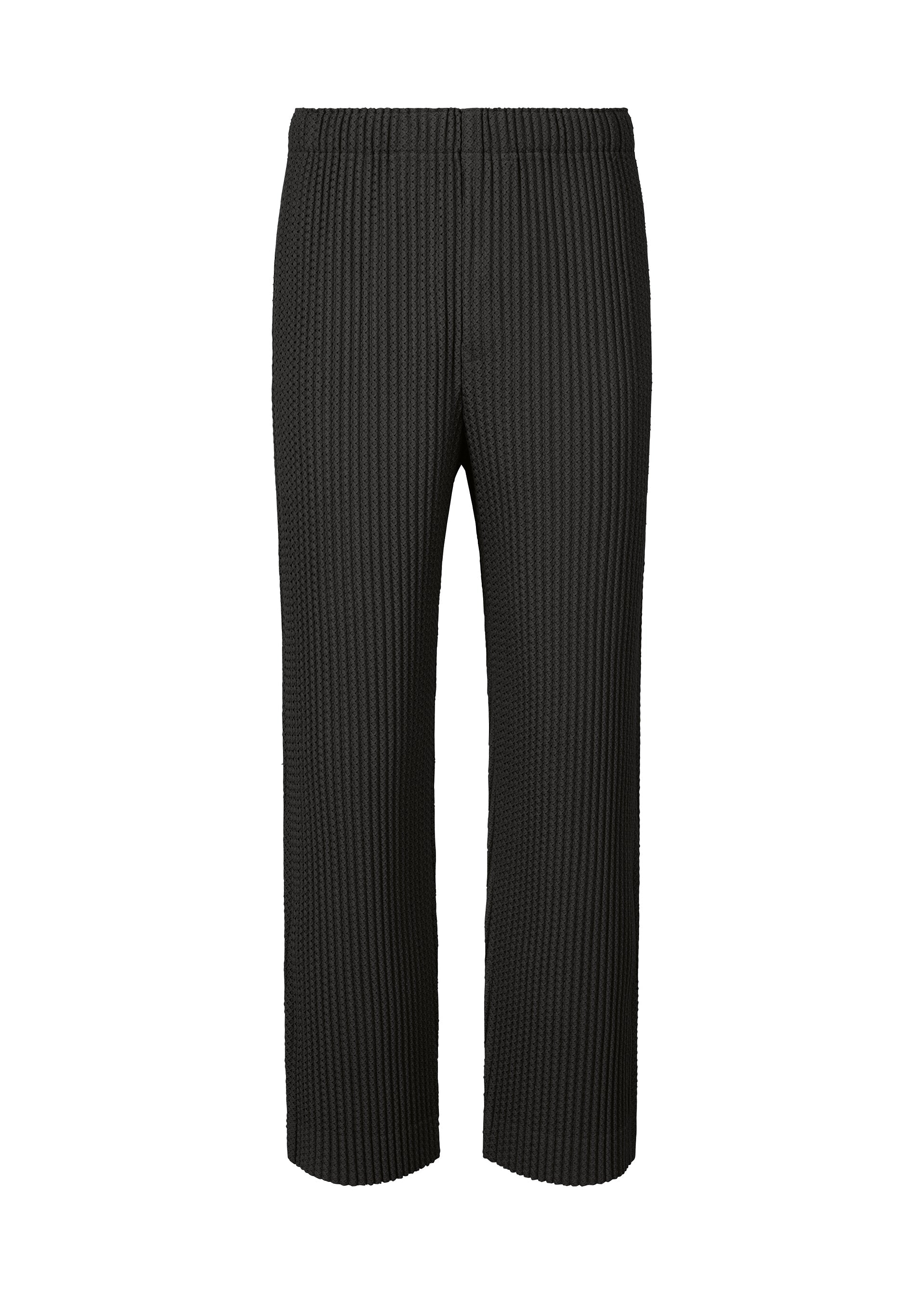 A product shot of the Homme Plisse Issey Miyake WICKERWORK MESH trousers in .