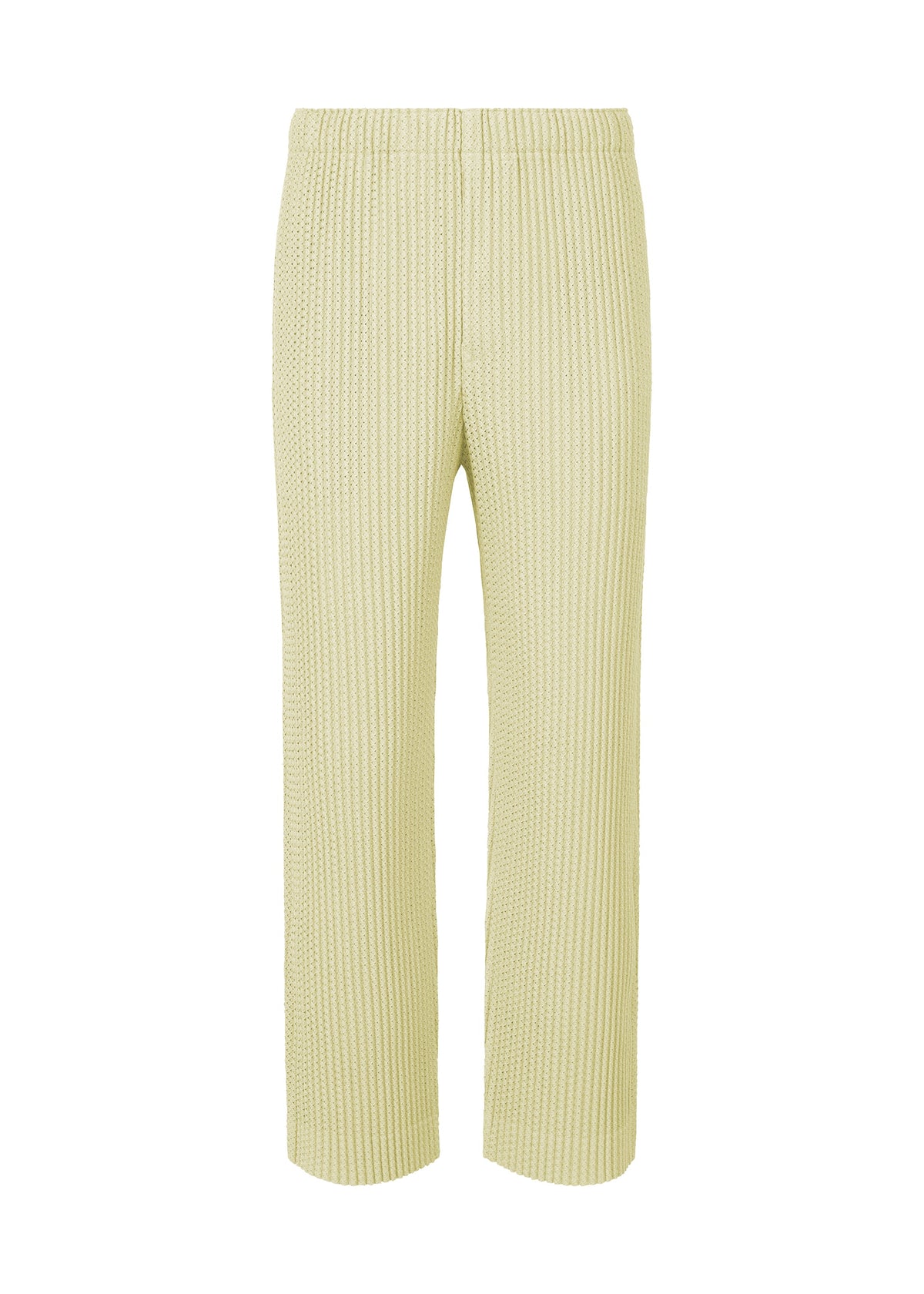 A product shot of the Homme Plisse Issey Miyake WICKERWORK MESH trousers in .