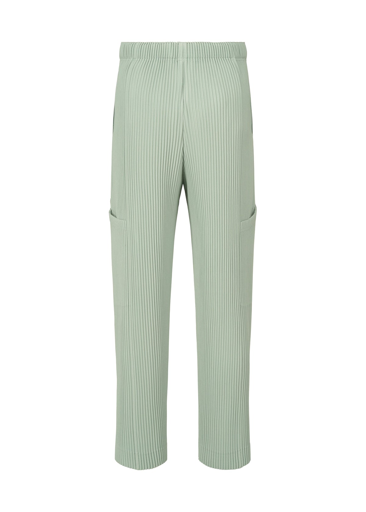 A detail shot of the Homme Plisse Issey Miyake QUARRY trousers.
