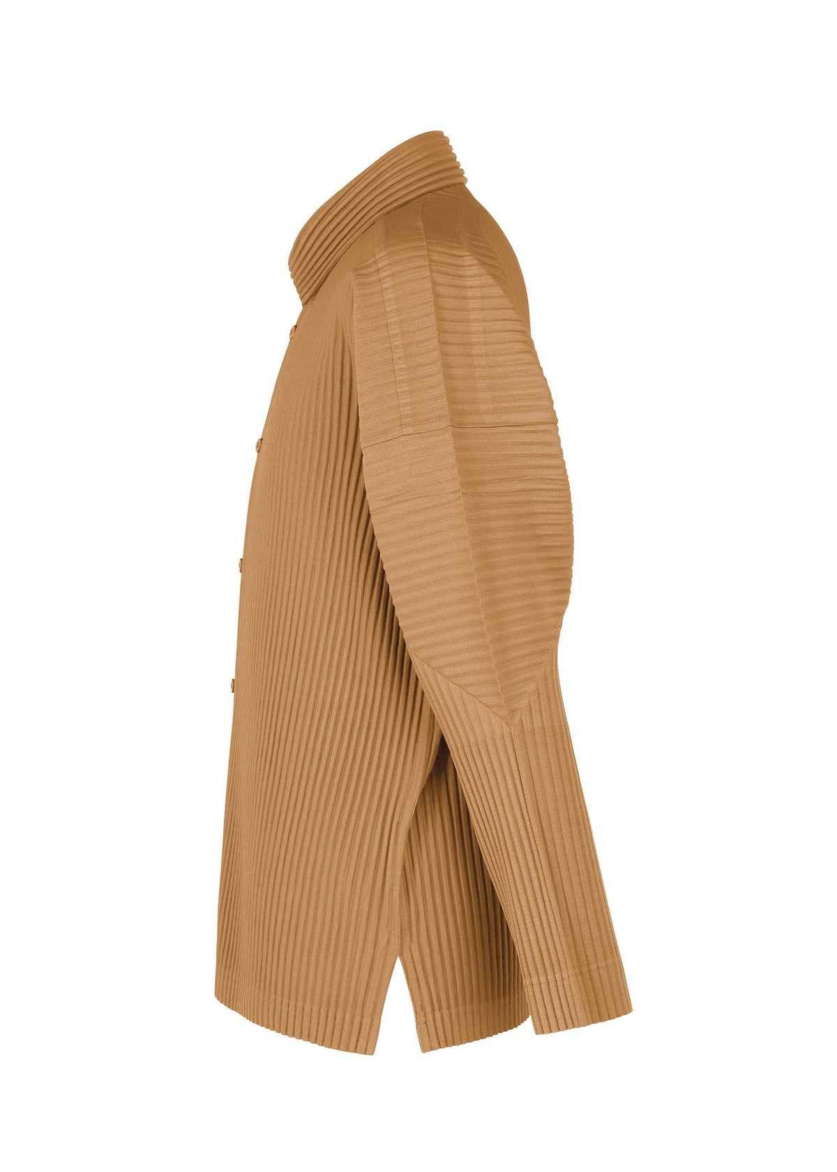 A detail shot of the Homme Plisse Issey Miyake MONTHLY COLORS : OCTOBER shirt.