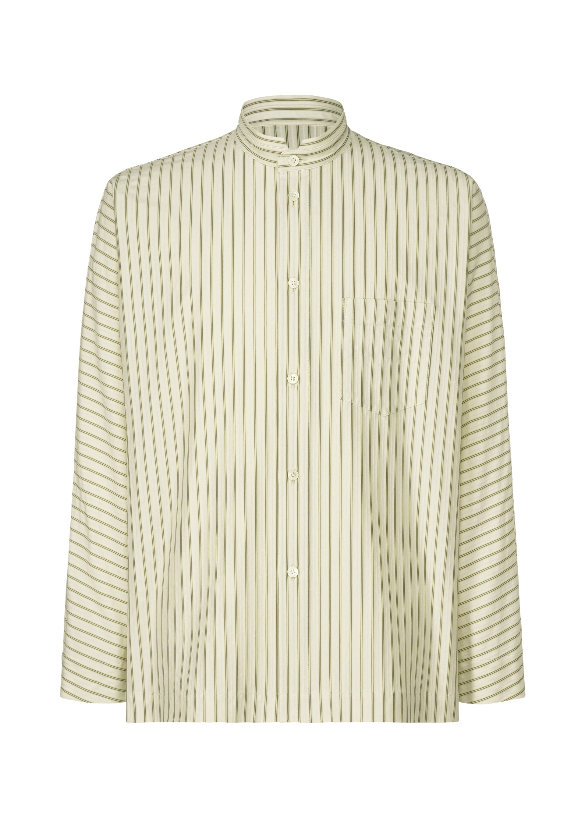 A product shot of the Homme Plisse Issey Miyake STRIPE JERSEY SHIRT prêt à porter in .