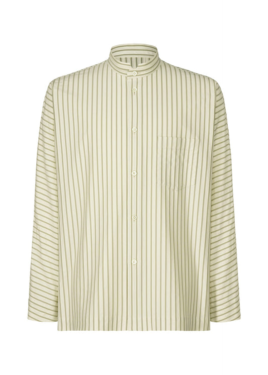 A product shot of the Homme Plisse Issey Miyake STRIPE JERSEY SHIRT prêt à porter in .