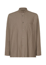 A product shot of the Homme Plisse Issey Miyake STRIPE JERSEY SHIRT prêt à porter in .