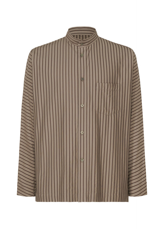 A product shot of the Homme Plisse Issey Miyake STRIPE JERSEY SHIRT prêt à porter in .