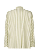 A detail shot of the Homme Plisse Issey Miyake STRIPE JERSEY SHIRT prêt à porter.