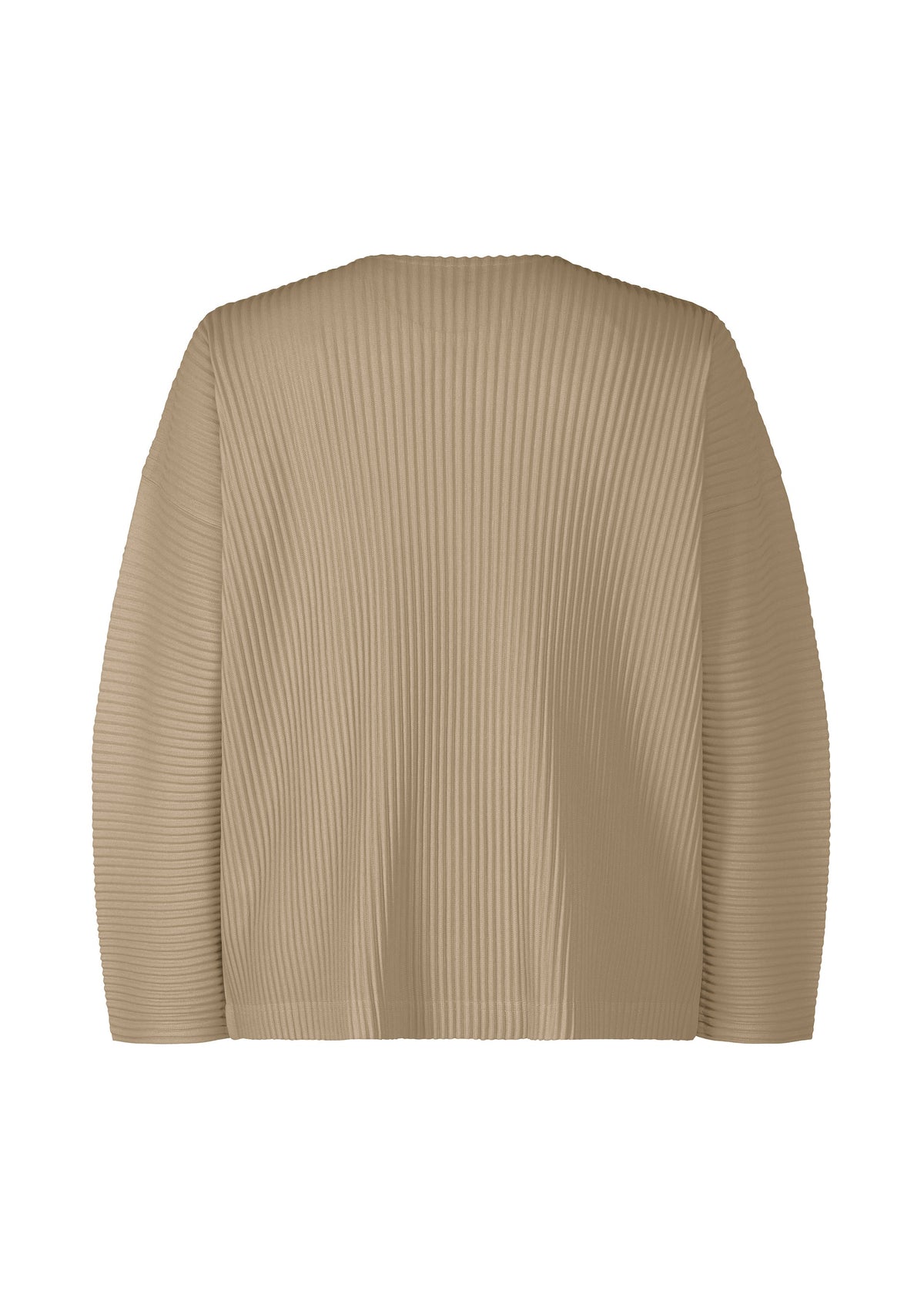 A detail shot of the Homme Plisse Issey Miyake MONTHLY COLORS : SEPTEMBER top.