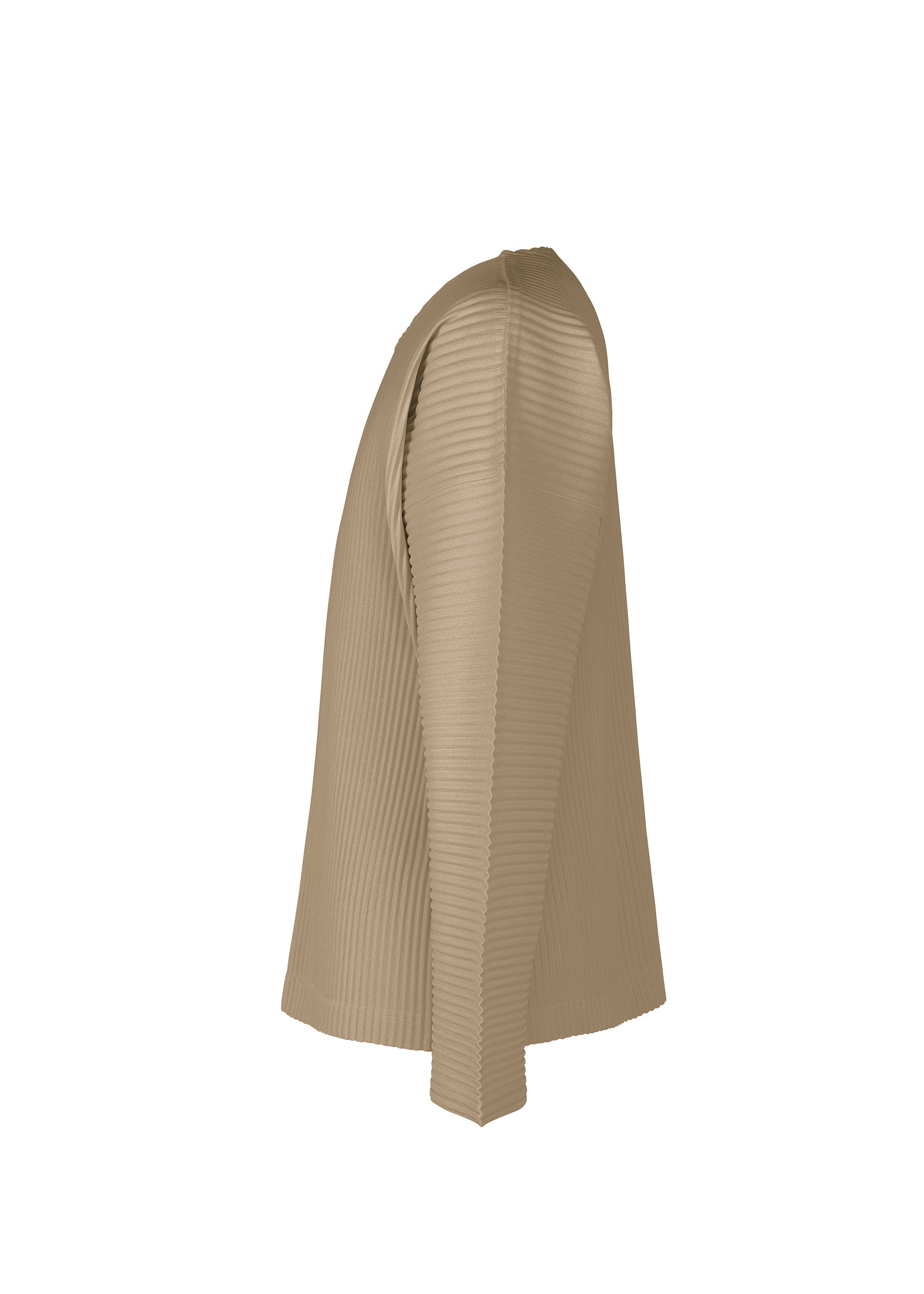 A detail shot of the Homme Plisse Issey Miyake MONTHLY COLORS : SEPTEMBER top.