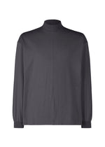 A product shot of the HOMME PLISSÉ ISSEY MIYAKE Black Turtleneck Top top in grey (12).
