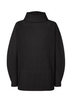 A product shot of the HOMME PLISSÉ ISSEY MIYAKE MONTHLY COLORS OCTOBER top in black (15).