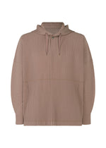 A product shot of the HOMME PLISSÉ ISSEY MIYAKE COLOR PLEATS top in seaside purple (83).