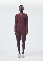 COLOR PLEATS Top Fluorite Pink