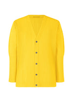 A product shot of the HOMME PLISSÉ ISSEY MIYAKE COLOR PLEATS shirt in citrine yellow (51).