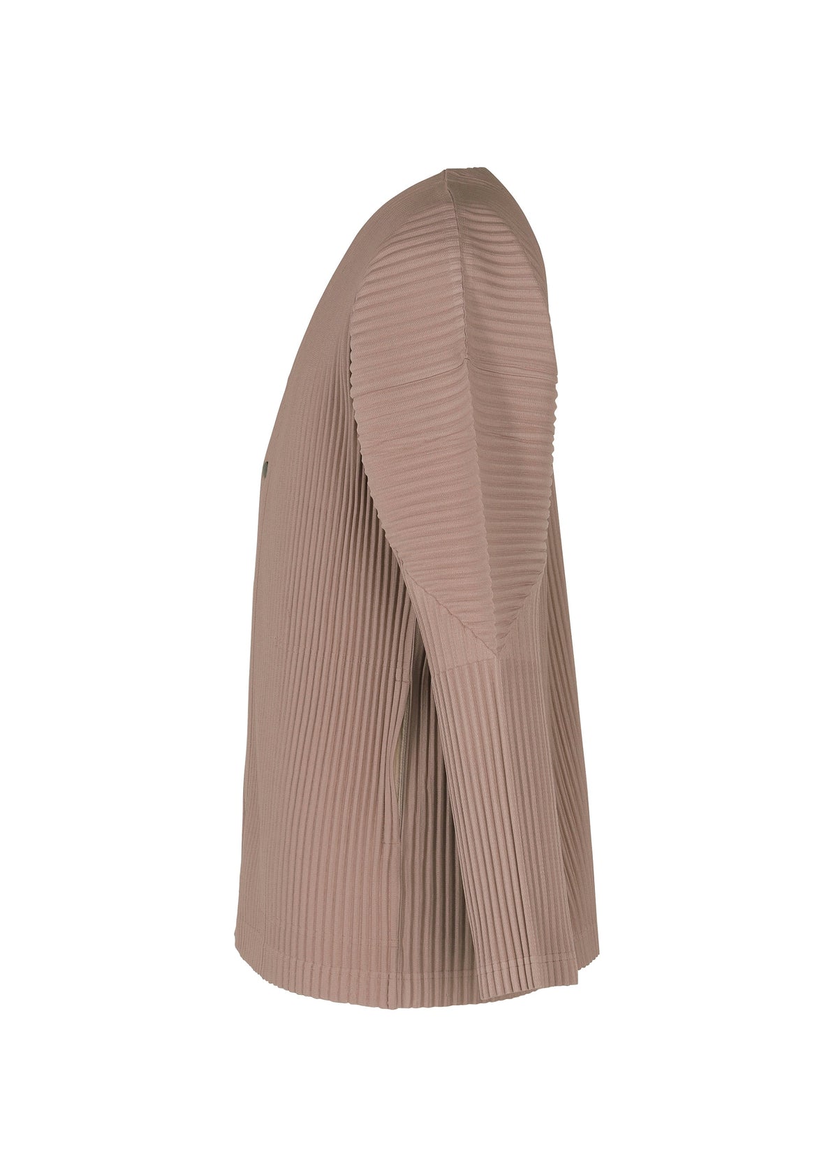 A detail shot of the HOMME PLISSÉ ISSEY MIYAKE COLOR PLEATS shirt.
