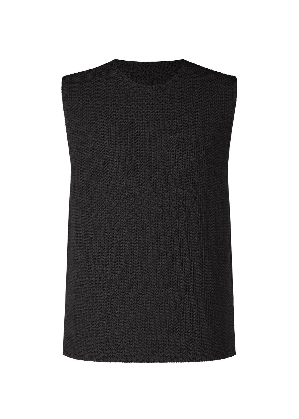 RUSTIC KNIT Vest Black