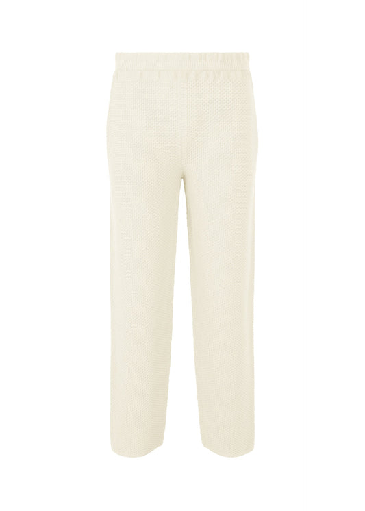 A product shot of the Homme Plisse Issey Miyake RUSTIC KNIT trousers in .