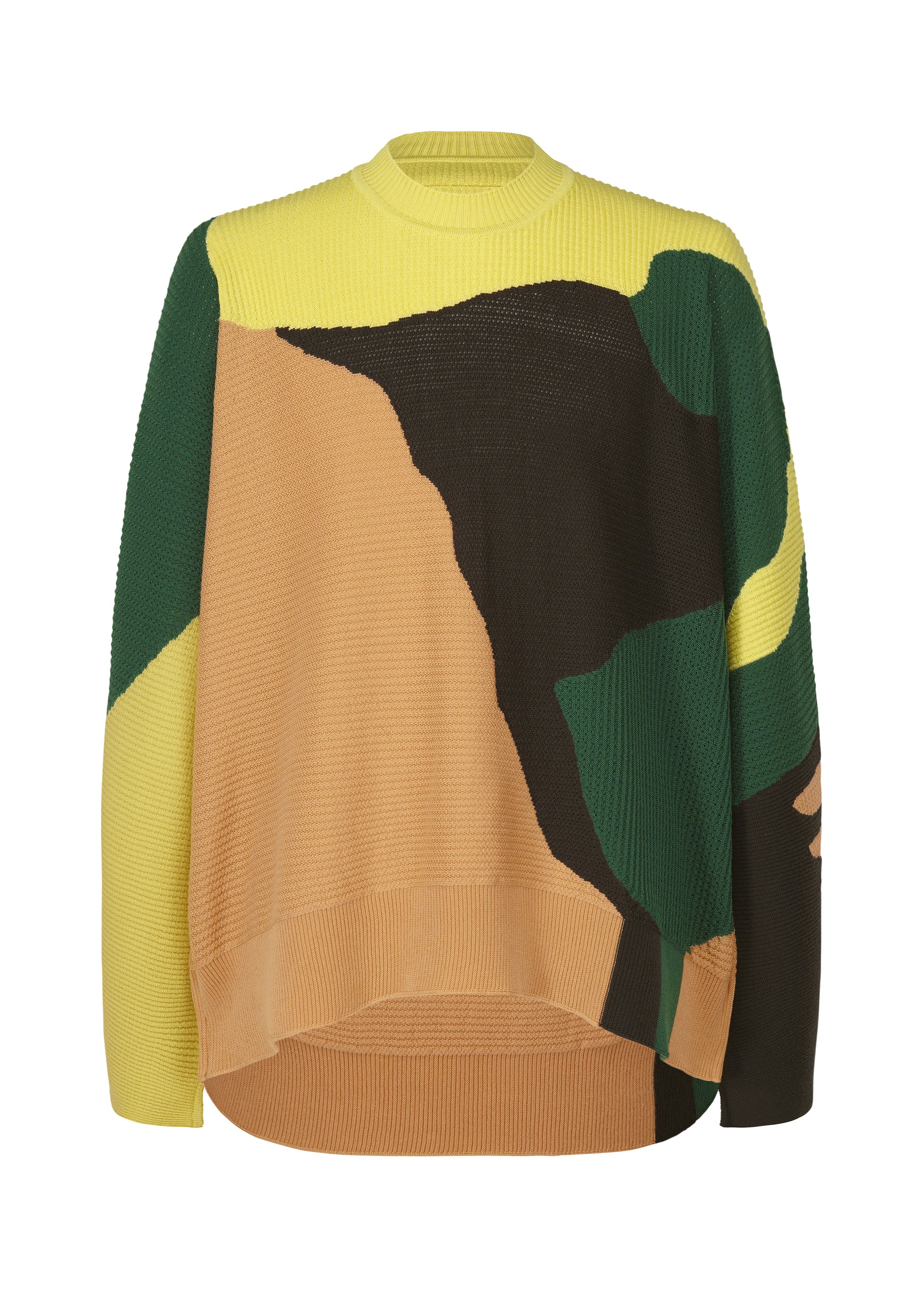 AGATE KNIT Top Orange Beige