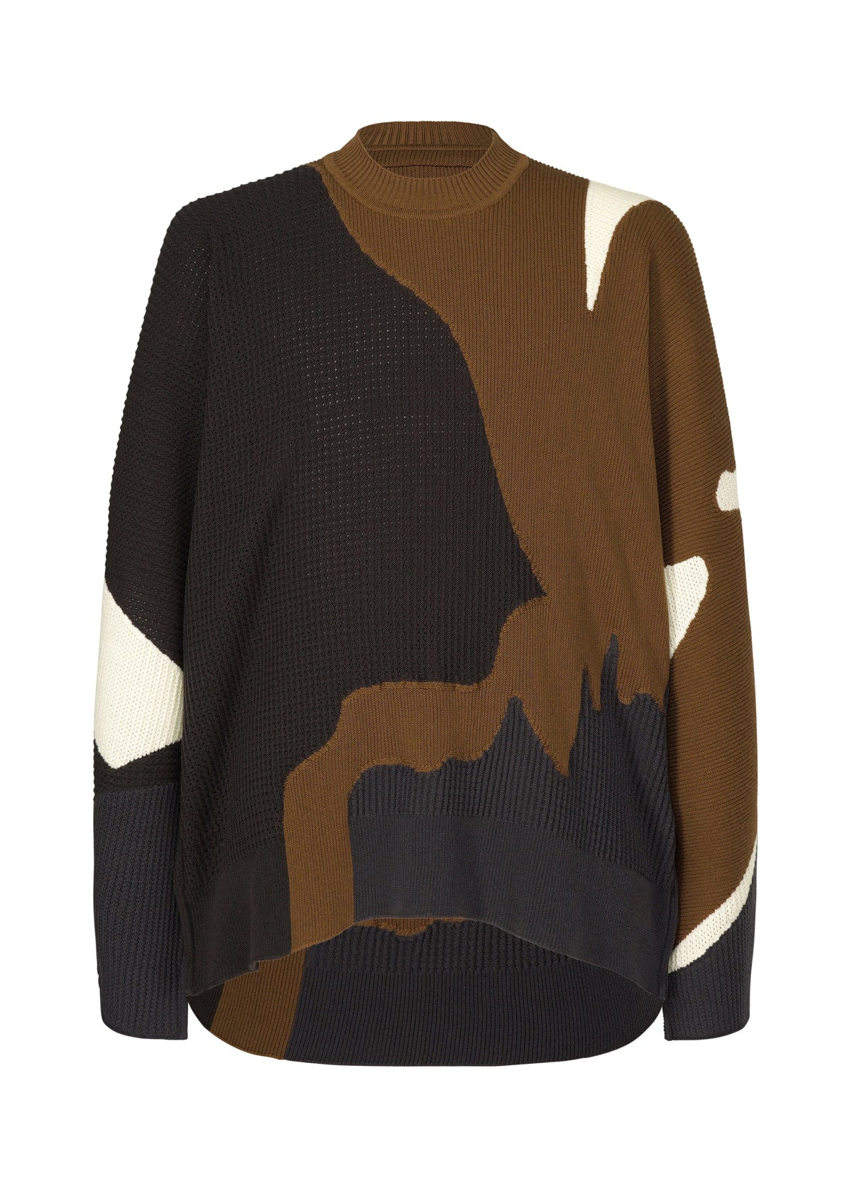 A product shot of the Homme Plisse Issey Miyake AGATE KNIT top in .