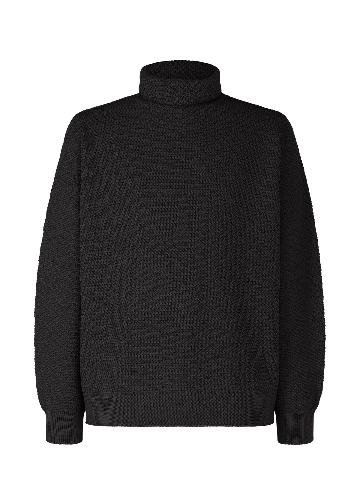 RUSTIC KNIT Top Black