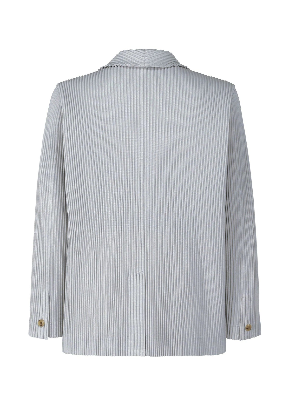 A detail shot of the HOMME PLISSÉ ISSEY MIYAKE BASICS jacket.