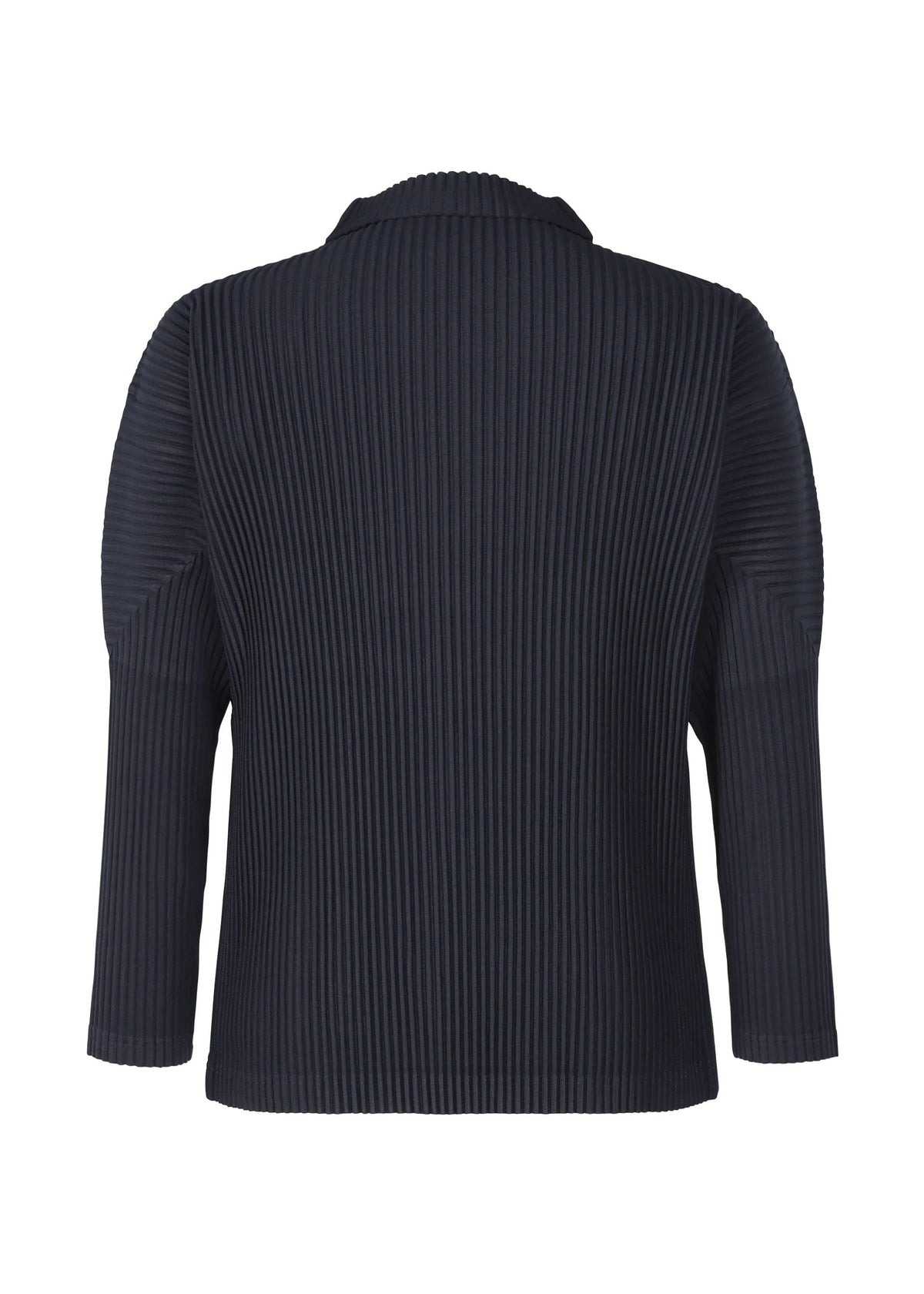 A detail shot of the HOMME PLISSÉ ISSEY MIYAKE BASICS shirt.