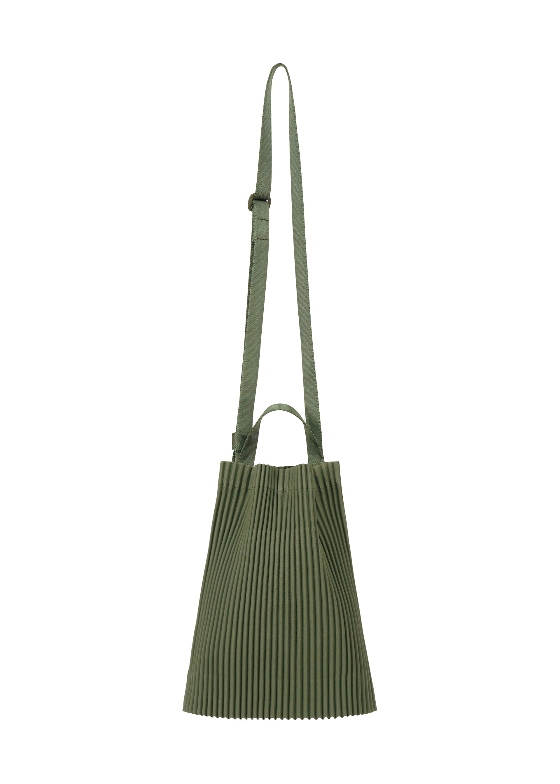 DRAWSTRING PLEATS BAG Crossbody Duomo Door Green