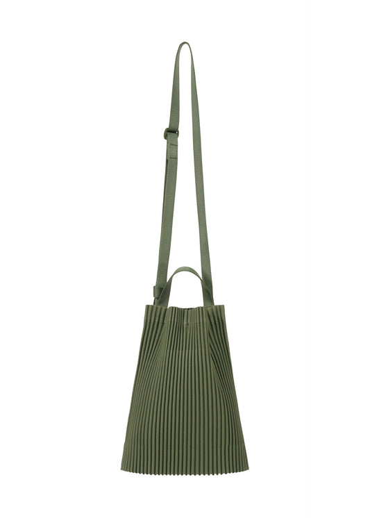 DRAWSTRING PLEATS BAG Crossbody Duomo Door Green