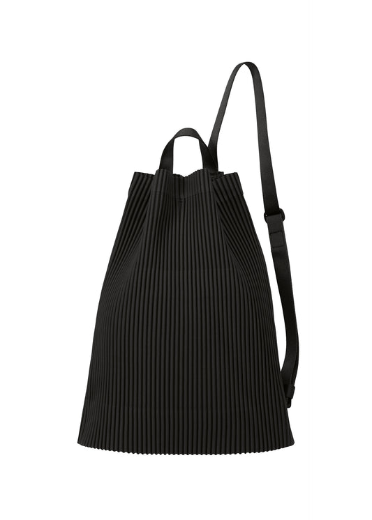 DRAWSTRING PLEATS BAG Shoulder Bag Black