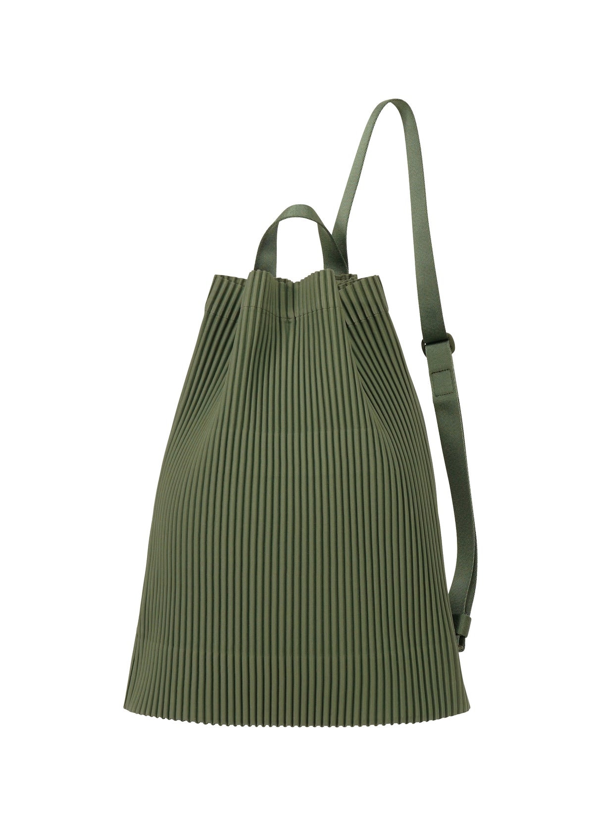 DRAWSTRING PLEATS BAG Shoulder Bag Duomo Door Green