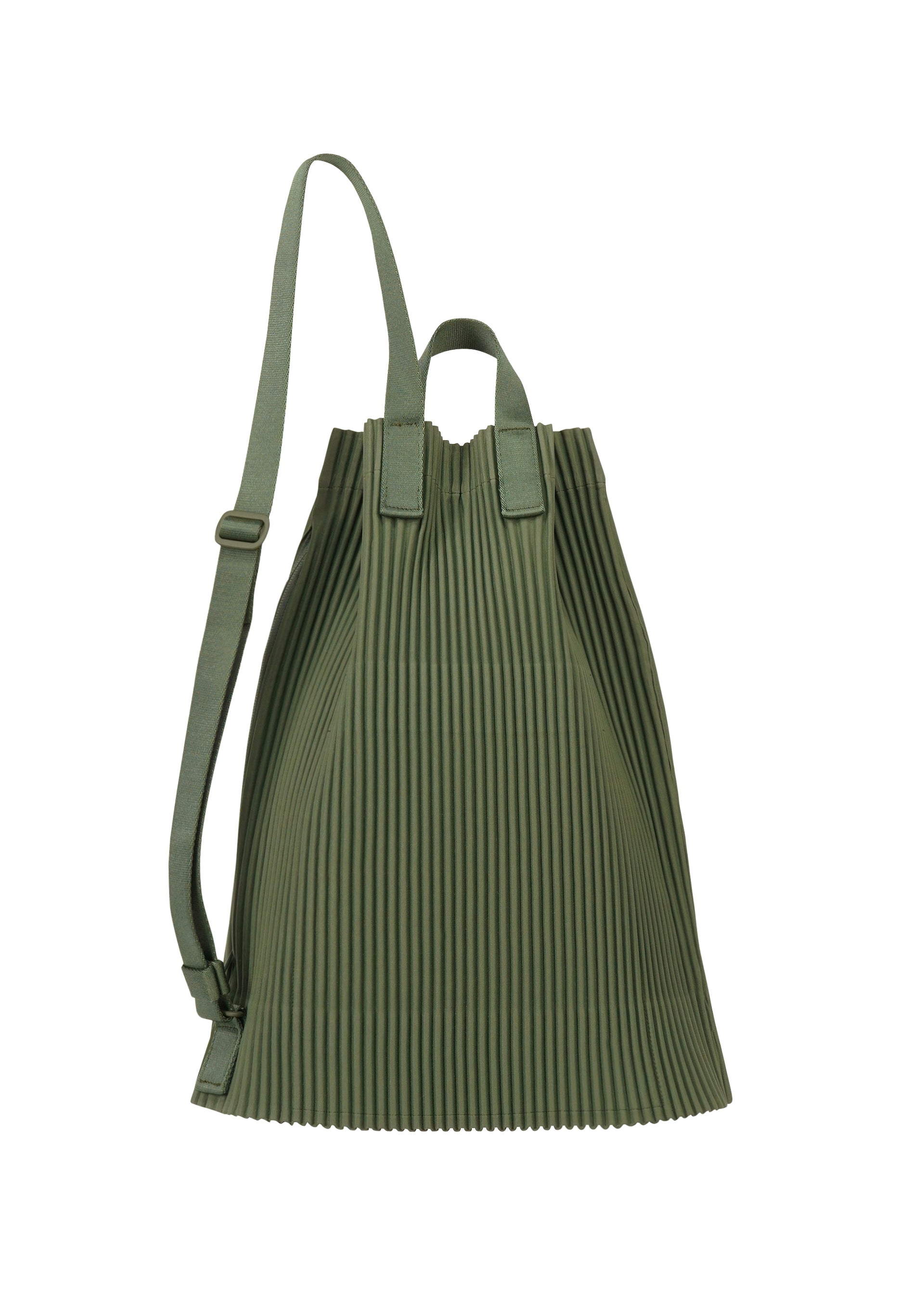 DRAWSTRING PLEATS BAG Shoulder Bag Duomo Door Green