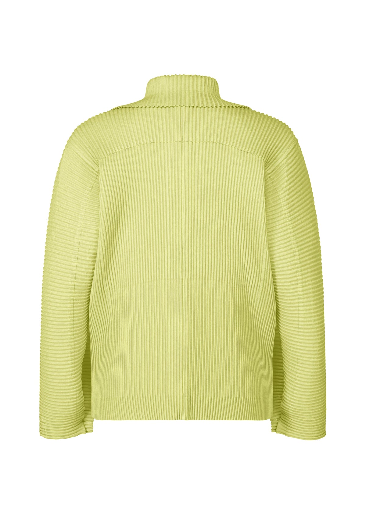 A detail shot of the Homme Plisse Issey Miyake LINEN LIKE jacket.