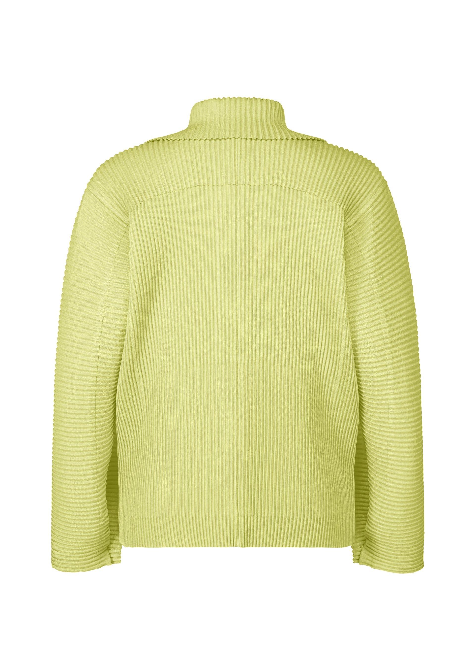 A detail shot of the Homme Plisse Issey Miyake LINEN LIKE jacket.