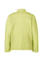 A detail shot of the Homme Plisse Issey Miyake LINEN LIKE jacket.
