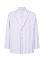 A product shot of the HOMME PLISSE ISSEY MIYAKE EDGE ENSEMBLE prêt à porter in special white (07).