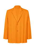 A product shot of the HOMME PLISSE ISSEY MIYAKE EDGE ENSEMBLE prêt à porter in orange (32).