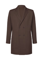 A product shot of the Homme Plisse Issey Miyake LINEN LIKE jacket in brown (44), recurring_style.