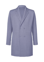 A product shot of the Homme Plisse Issey Miyake LINEN LIKE jacket in blue (72), recurring_style.