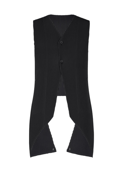 TUXEDO PLEATS Vest Black – ISSEY MIYAKE EU