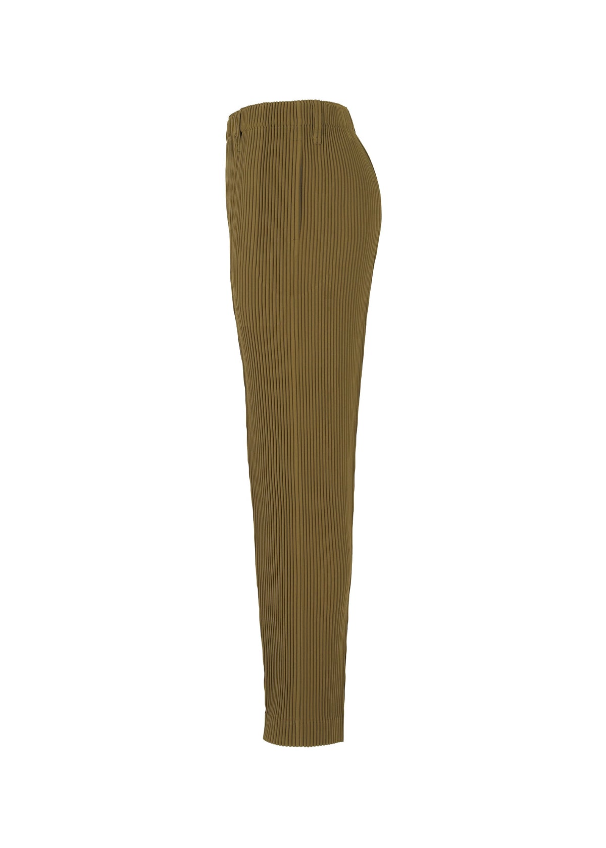 A detail shot of the Homme Plisse Issey Miyake TUXEDO PLEATS prêt à porter.