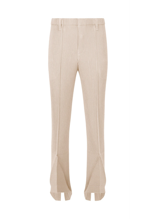 A product shot of the Homme Plisse Issey Miyake LINEN LIKE pants in brown (40), recurring_style.